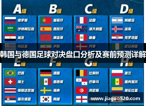韩国与德国足球对决盘口分析及赛前预测详解